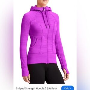 Athelta Striped Strength Hoodie XS